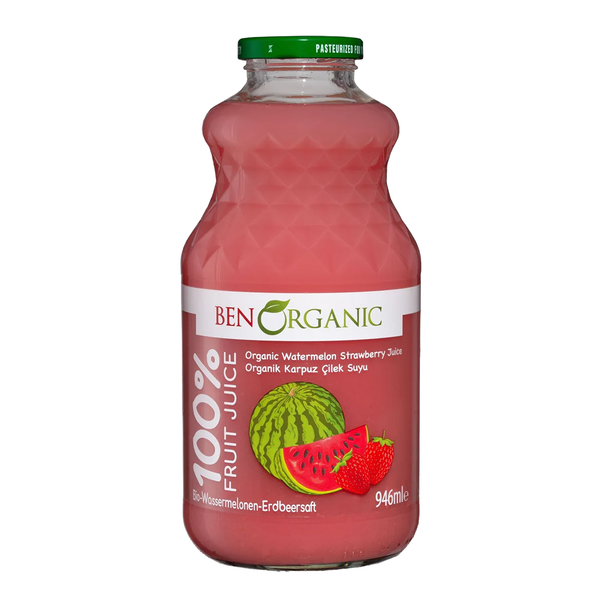 BenOrganic Organik Karpuz Çilek Suyu 946ml