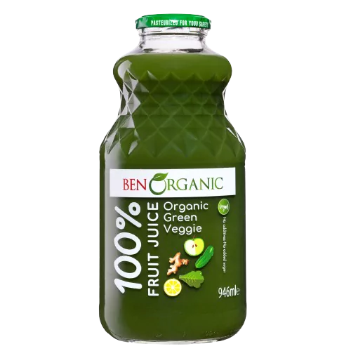 BenOrganic Organik Zencefilli Yeşil Sebze Suyu 946 ml