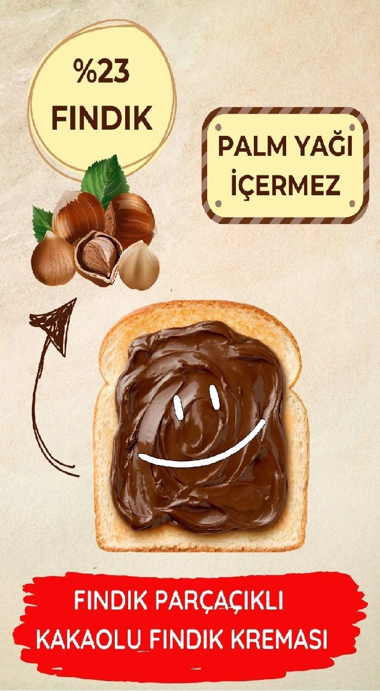 Karadeniz Tarım Birlik Fındık Parçacıklı Kakaolu Fındık Kreması Sürülebilir Çikolata 800G