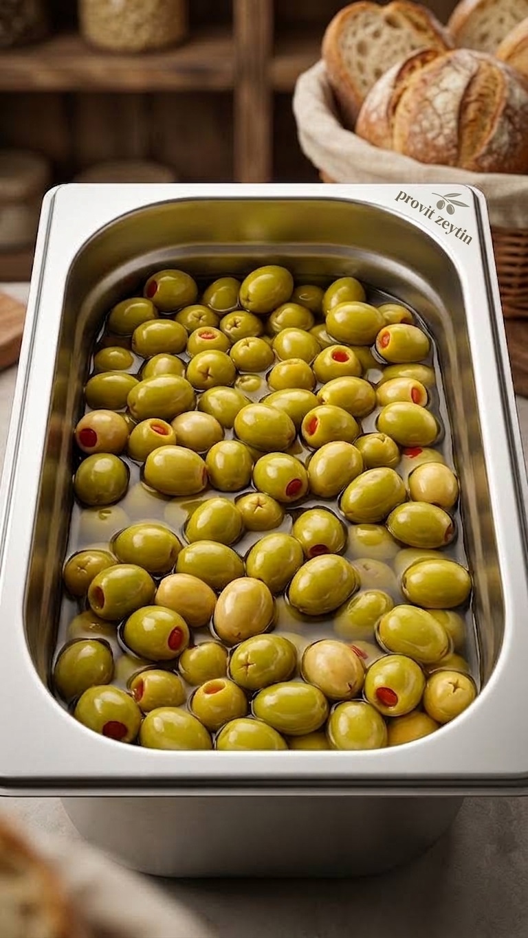 Provit Biber Dolgulu Domat Yeşil Zeytin