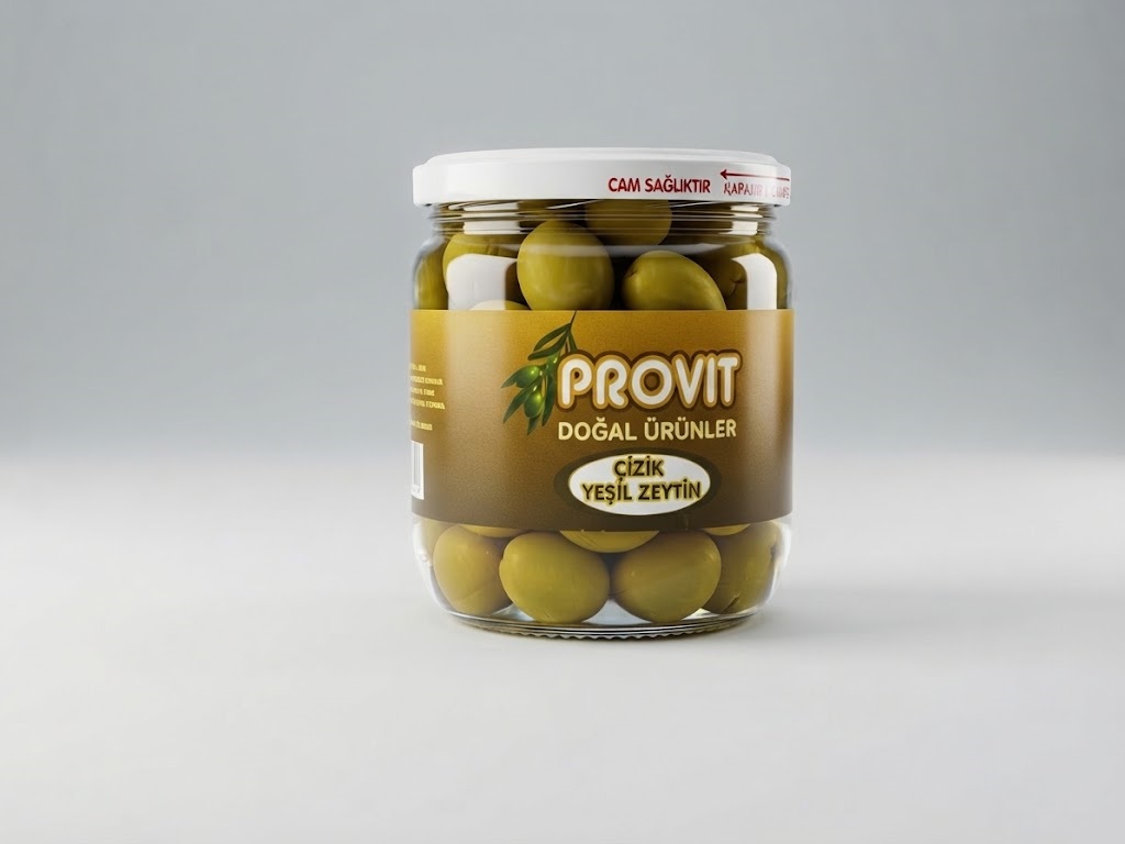 Provit Çizik Zeyin Cam Kavanoz 250 Gr