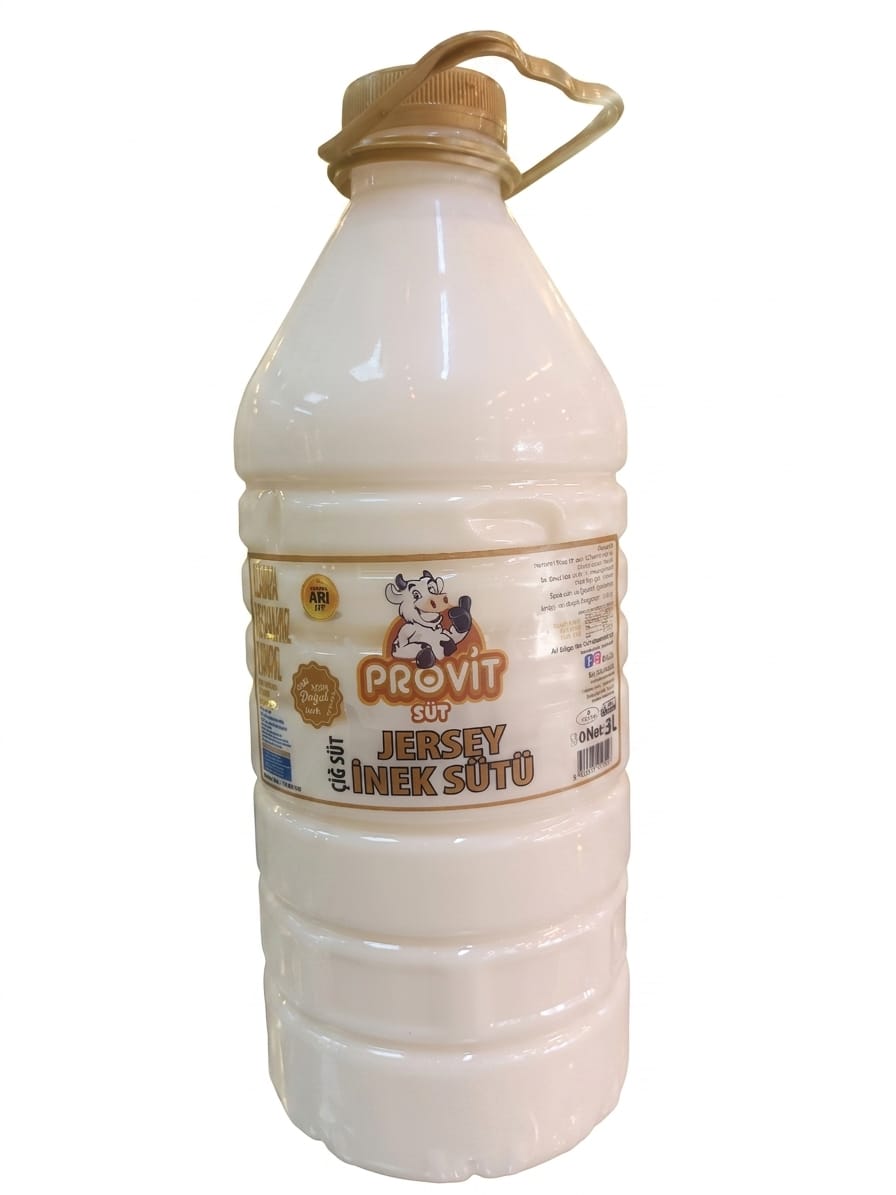 3 Lt Jersey Çiğ İnek Sütü