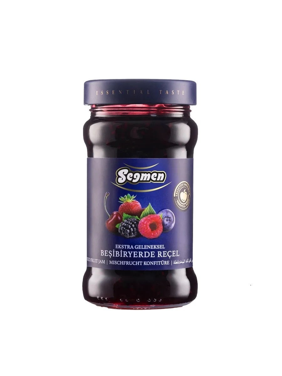 Seğmen Beşibiryerde Karışık Meyveler Reçeli Kavanoz 380g