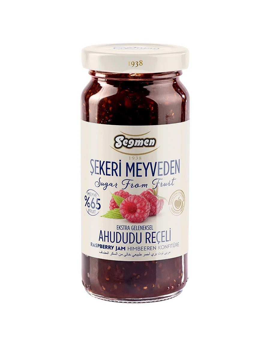 Seğmen Şekeri Meyveden Ahududu Reçeli Kavanoz 270g