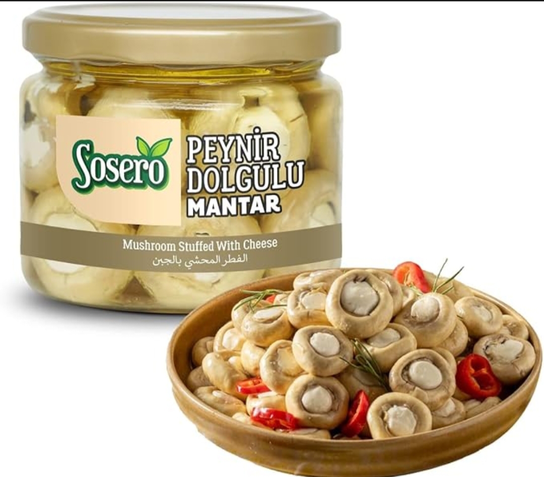 Sosero Peynir Dolgulu Mantar 290 gr Cam Kavanoz